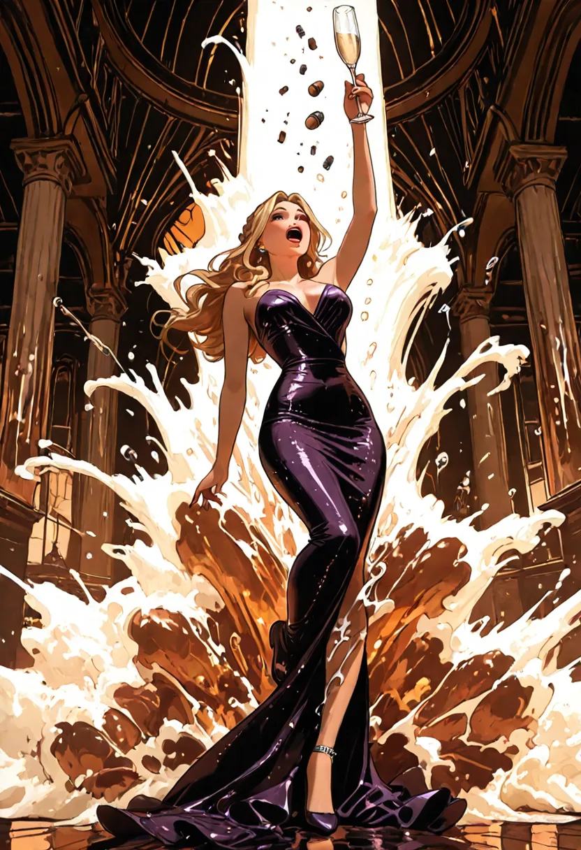 This is why master sommeliers warn you never to point the bottle directly at high fashion during uncorking.