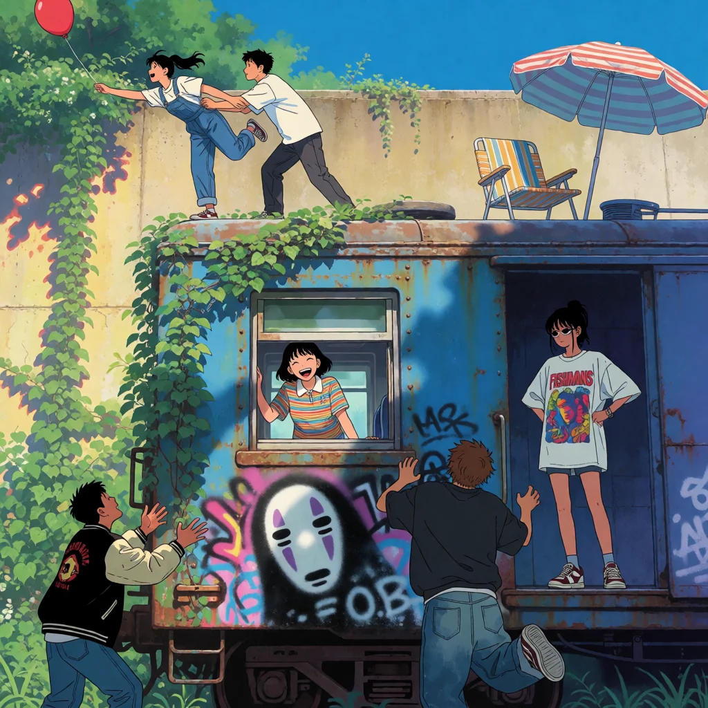 Civitai #144478882: Retro Cel-Shaded Manga Boxcar - Indie Anime & Krea 2 Turbo